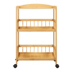 Количка за сервиране Huddinge 80x53x30 см бамбук [] - Кухненски аксесоари