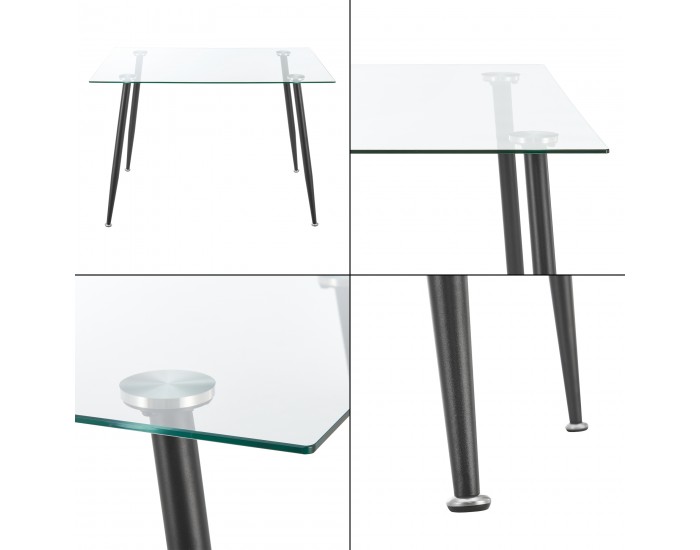 Стъклена маса Hyrynsalmi Black []