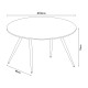 Трапезна маса Fitjar за 4 души Ø100 см бетонна визия []