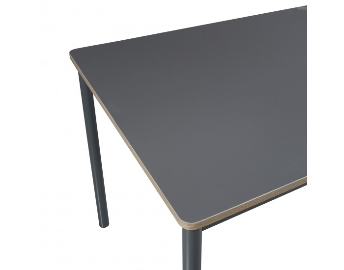 Трапезна маса Lindesberg за 4 души 120x70 см сива []