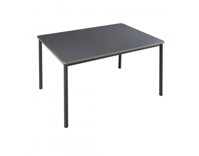 Трапезна маса Lindesberg за 4 души 120x70 см сива []