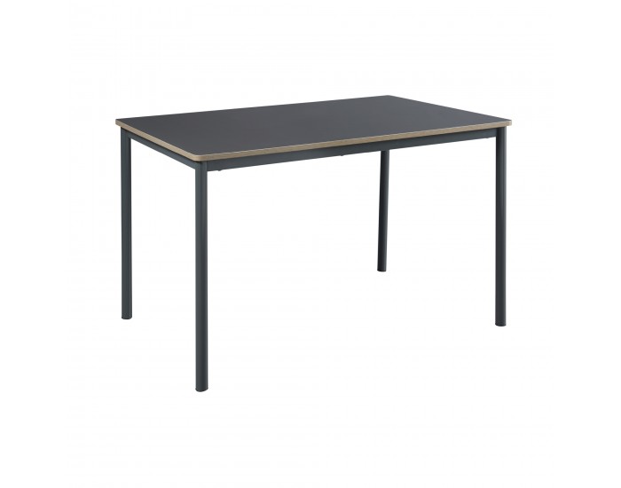 Трапезна маса Lindesberg за 4 души 120x70 см сива []