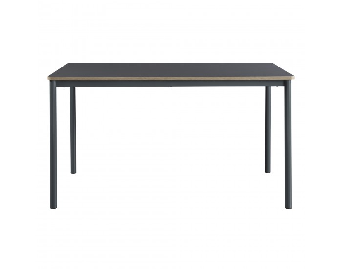 Трапезна маса Lindesberg за 6 души 140x80 см сива []