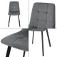 Комплект трапезни столове Lexnitz от 2 бр., тъмносив []