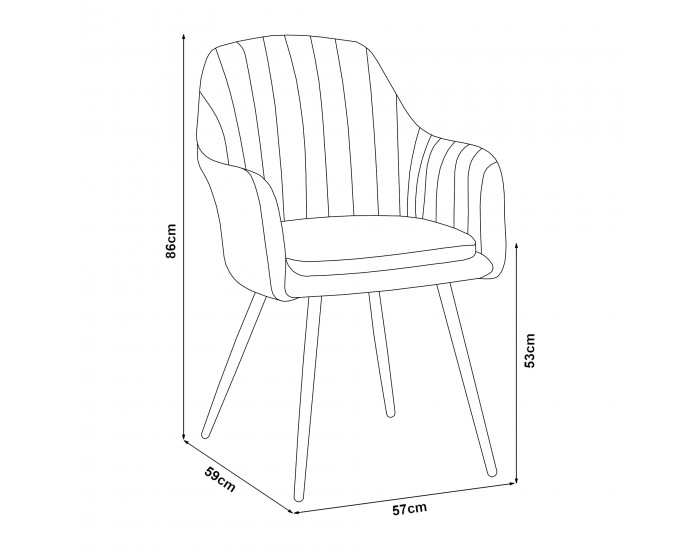 Комплект трапезарни столове Kannonkoski от 2 бежови []