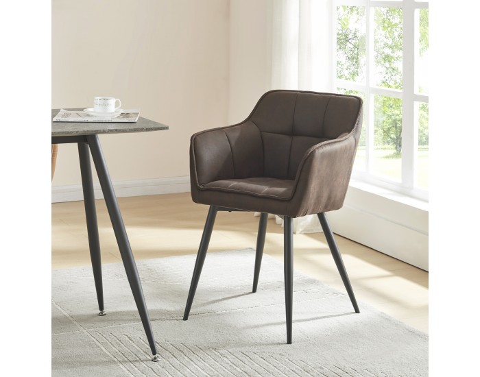 Трапезен стол Birmingham Dark Brown []