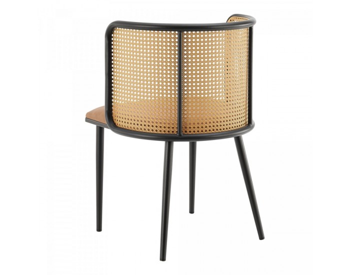 Комплект трапезарни столове Flen от 2 кафяви/черни []