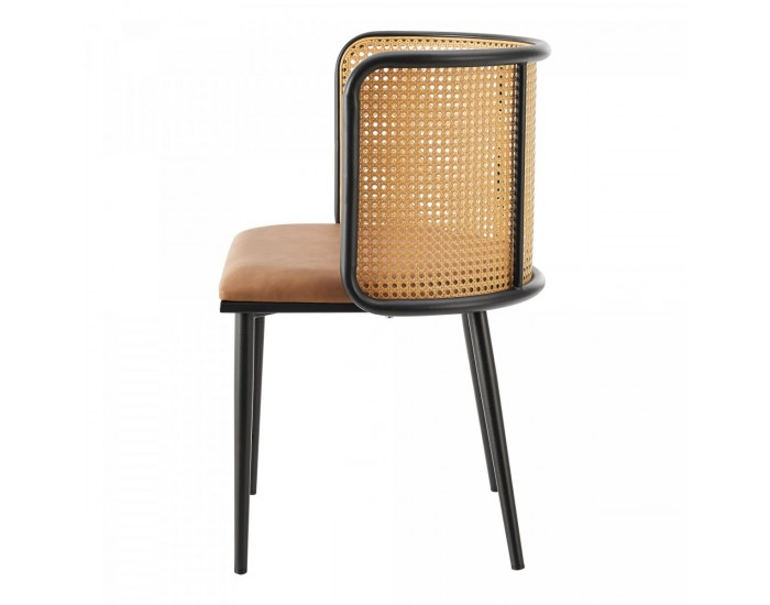 Комплект трапезарни столове Flen от 2 кафяви/черни []