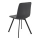 Комплект трапезарни столове Lexnitz 4 квадратни крака тъмносив []