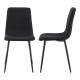 Комплект трапезарни столове Elsern от 4 черни []