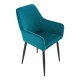Комплект трапезарни столове Hollola от 4 бр. тюркоаз []