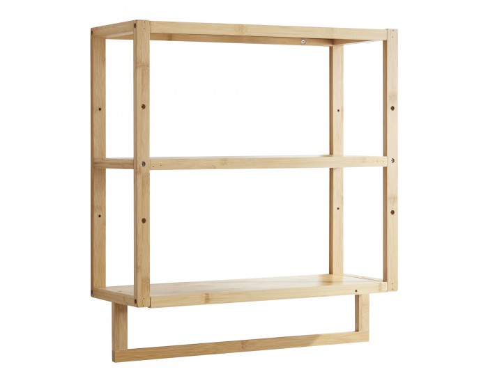 Рафт за баня Östra с бамбукова поставка за кърпи []