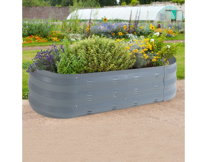 Стоманена леха Alfedena 129x50x25 см []