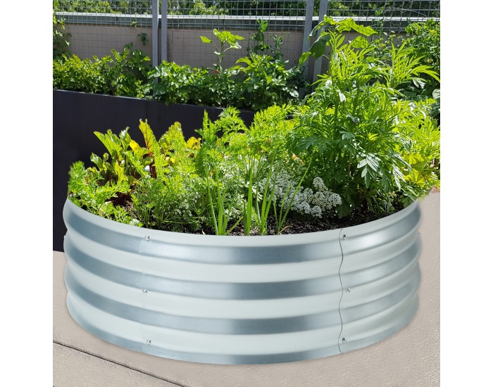 Леха за растения Andrano стомана Ø91,5x30,5 cm []