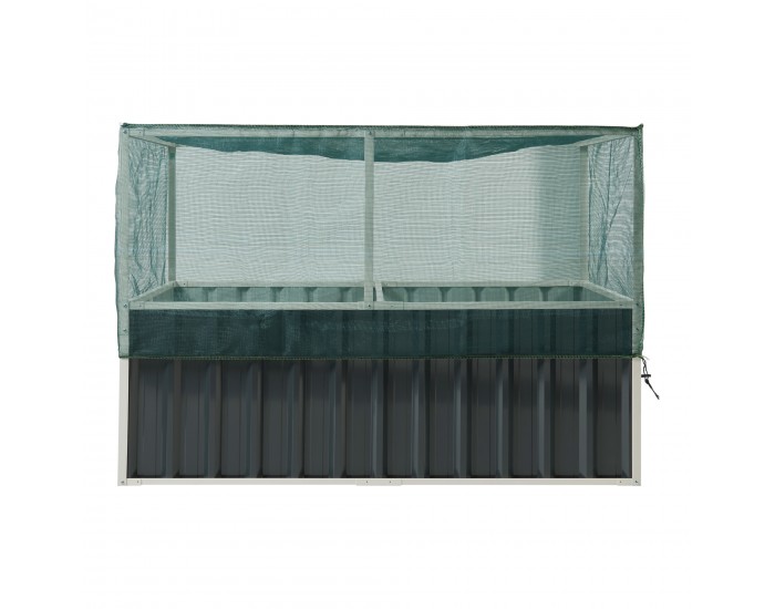 Повдигнато легло с мрежа Alblasserdam 174x90x118 см антрацит []