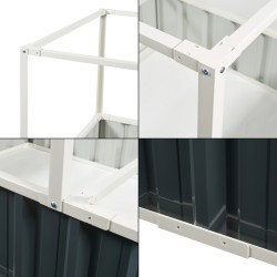 Повдигнато легло с мрежа Alblasserdam 174x90x88 см антрацит [] - Външни съоражения