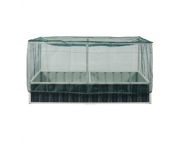 Повдигнато легло с мрежа Alblasserdam 174x90x88 см антрацит []