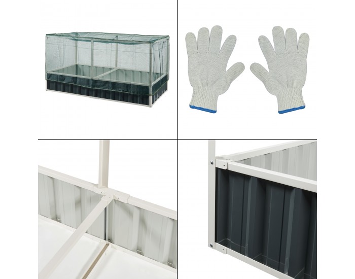 Повдигнато легло с мрежа Alblasserdam 174x90x88 см антрацит []