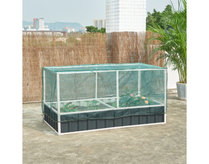 Повдигнато легло с мрежа Alblasserdam 174x90x88 см антрацит []