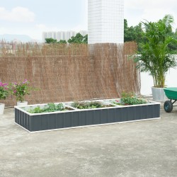 Повдигнато легло Albrandswaard 258x90x30 см антрацит [] - Външни съоражения