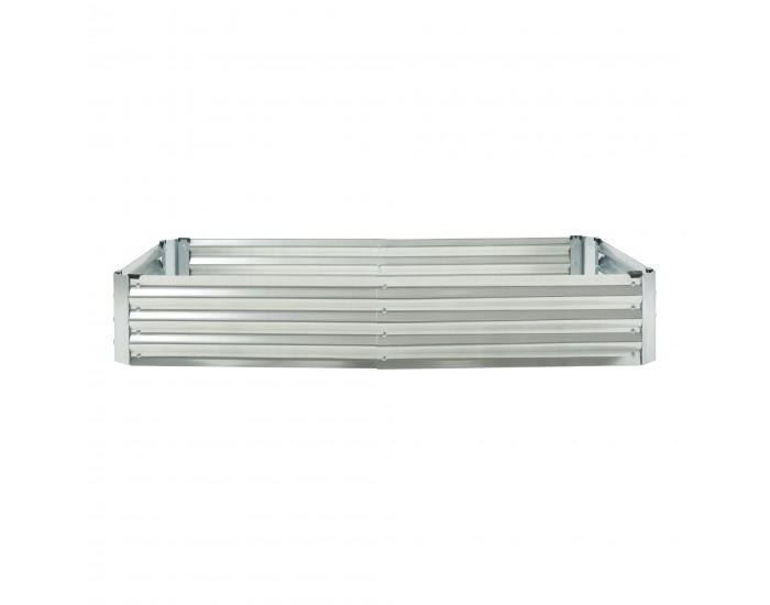 Повдигната леха с оранжерия Balsorano 186x96x98 см Бяла []