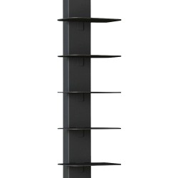 Стоящ рафт Eksjö 150x39x39 см черен [] - Мебели от метал