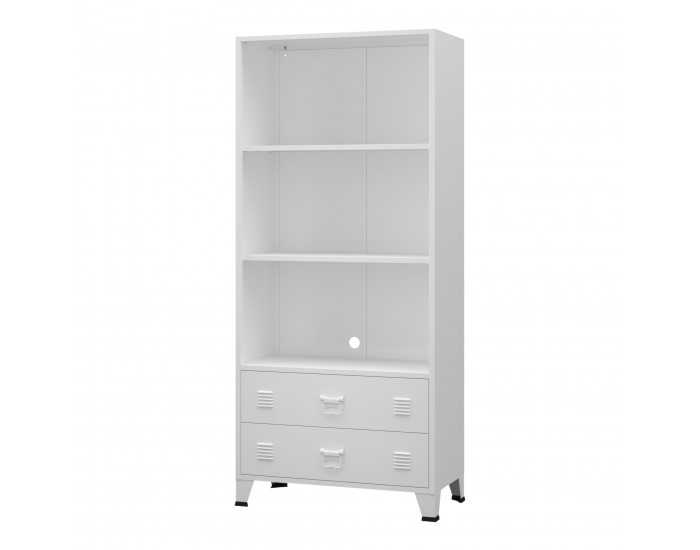 Бяла библиотека от стомана Hammarland []