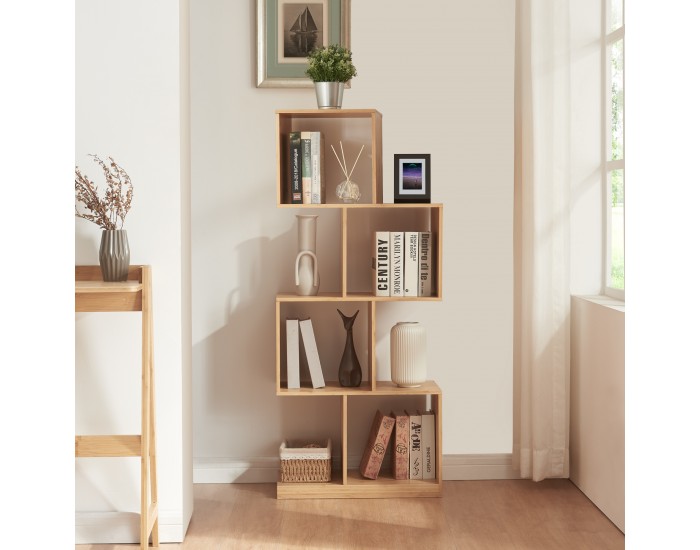 Бамбукова библиотека Gullspång 130x55x30cm Natural []