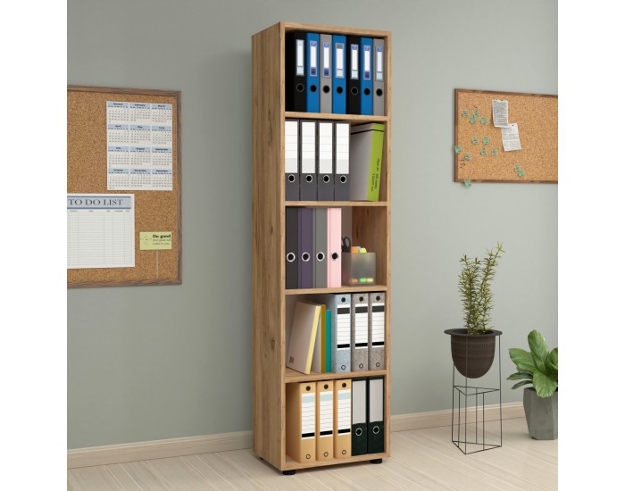 Етажерка Vara 178x49x30 см дъб вид []