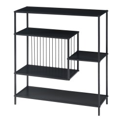 Конзолна маса Beesel 65.5x60x20 см черна [] - Мебели от метал