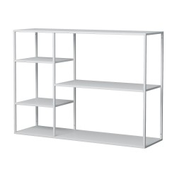 Стоящ рафт Isojoki 120x35x87,5 см метален бял мат [] - Мебели от метал