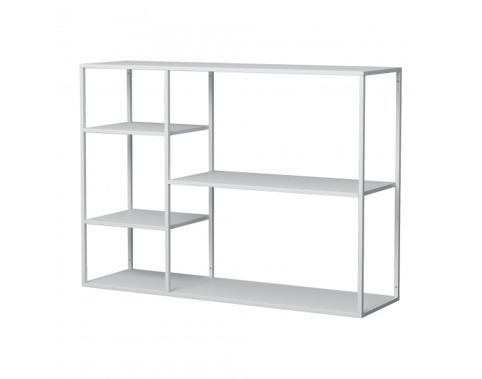 Стоящ рафт Isojoki 120x35x87,5 см метален бял мат []