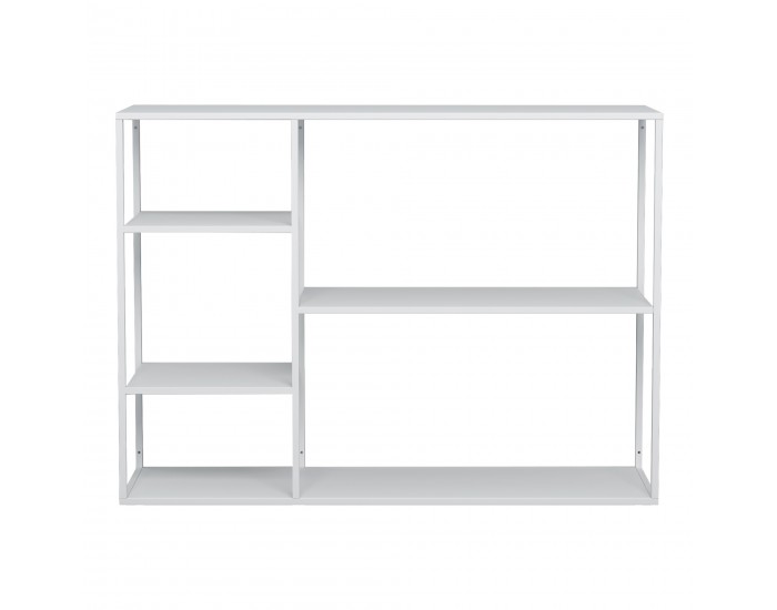 Стоящ рафт Isojoki 120x35x87,5 см метален бял мат []