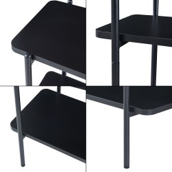Стоящ рафт Samnanger 180x80x34 см черен [] - Мебели от метал
