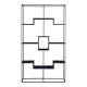 Стоящ рафт Råde метал 180x100x35 см черен []