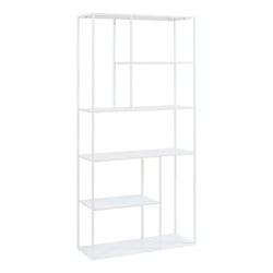 Стоящ рафт Vehmaa 90x30x188 см бял [] - Sonata G