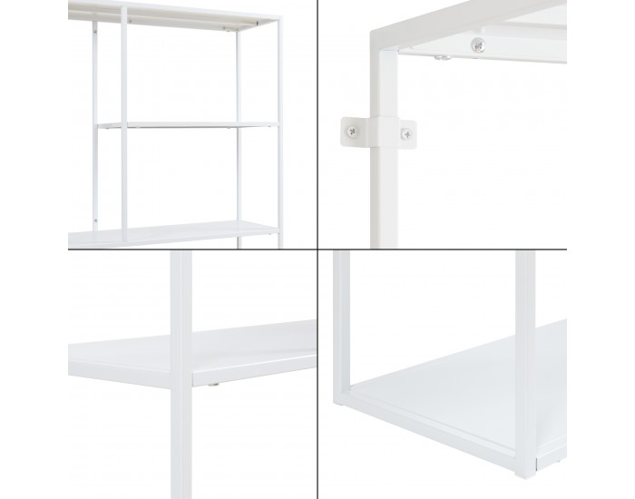 Стоящ рафт Vehmaa 90x30x188 см бял []