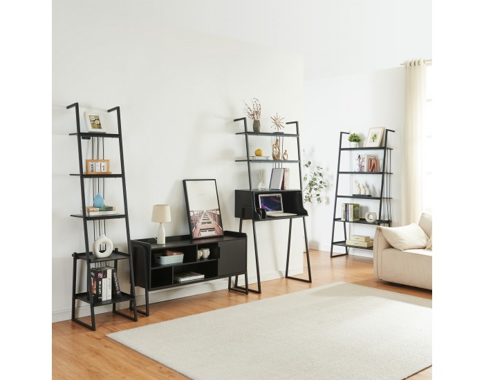 Комплект мебели Storfjord от 4 части: 1 бюро, 2 рафта, 1 ТВ шкаф []