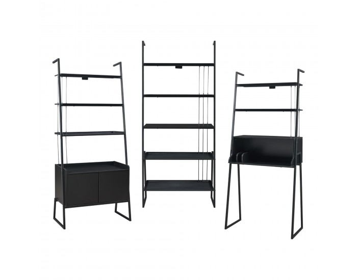 Комплект мебели Storfjord от 3 части. 1 бюро, 2 рафта за стълби [] *87446816*