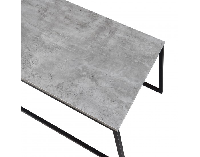 Комплект маси за гнездене Hyllestad от 2 бр., черно/бетон []