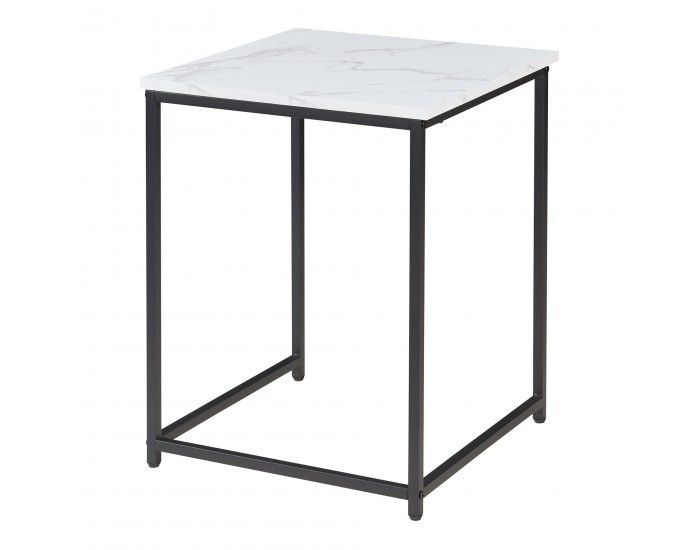 Маса за гнездо от 3 части Trollhättan, мраморна визия, бяла []