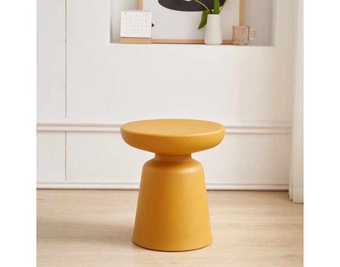 Помощна маса Posio 44xØ40 см Жълто []