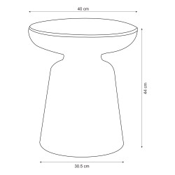 Помощна маса Posio 44xØ40 cm Green [] - Холни маси