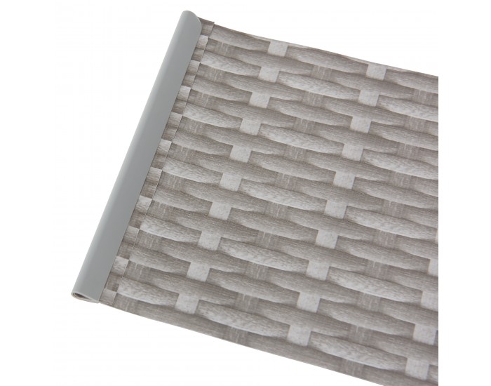 Оградно фолио Jesteburg 4 x ролки сив ратан вид []