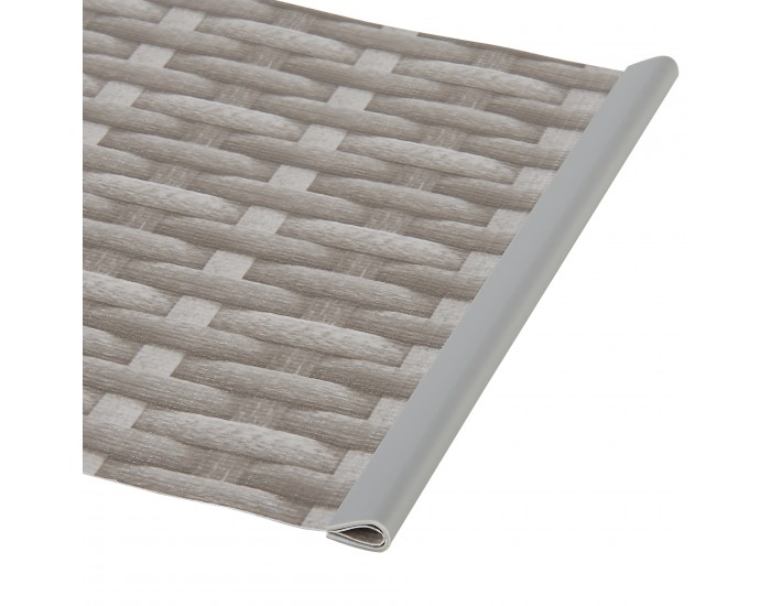 Оградно фолио Jesteburg 4 x ролки сив ратан вид []