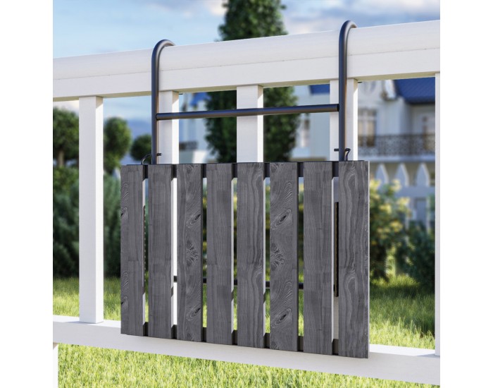 Висяща балконска маса Petäjävesi, сива, структурирана []