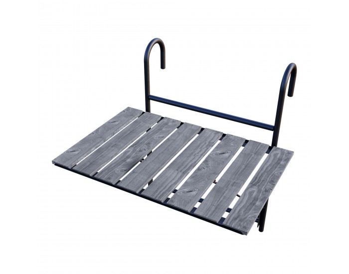 Висяща балконска маса Petäjävesi, сива, структурирана []