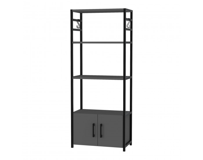 Кухненски рафт Arhuni 139x56x30 см антрацит []