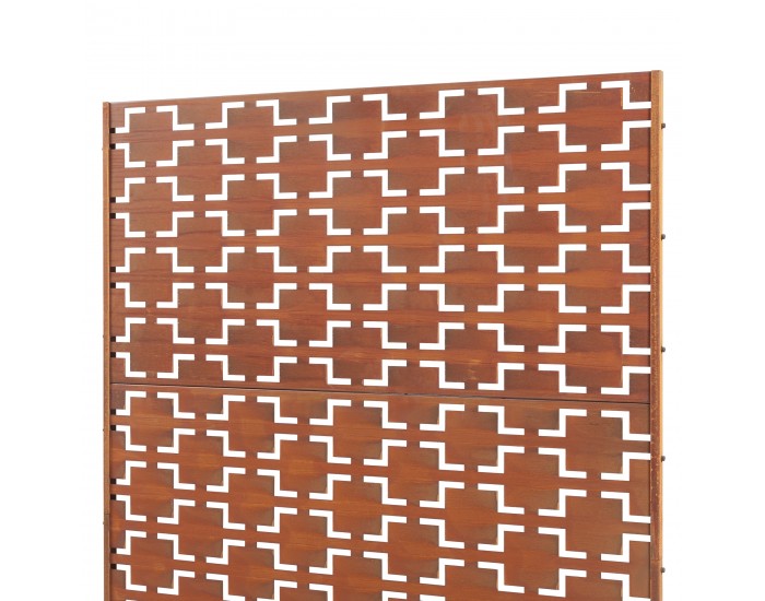 Преградна стена Basciano Corten стомана 180x120 см ръжда []