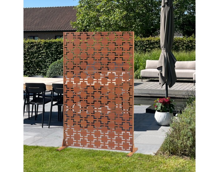 Преградна стена Basciano Corten стомана 180x120 см ръжда []